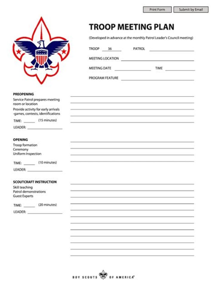 BSA Meeting Plan PDF: Complete Template & Checklist
