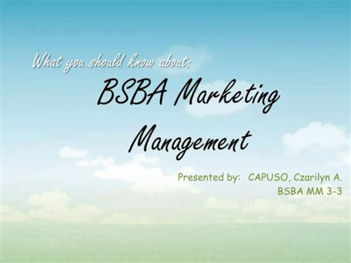 BSBA Major in Marketing Management: Essential Subjects PDF Guide