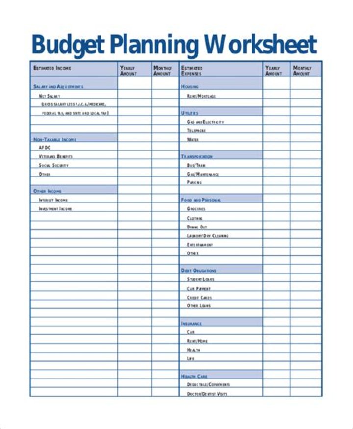 Free Budget Planning Worksheet PDF for Smart Financial Management
