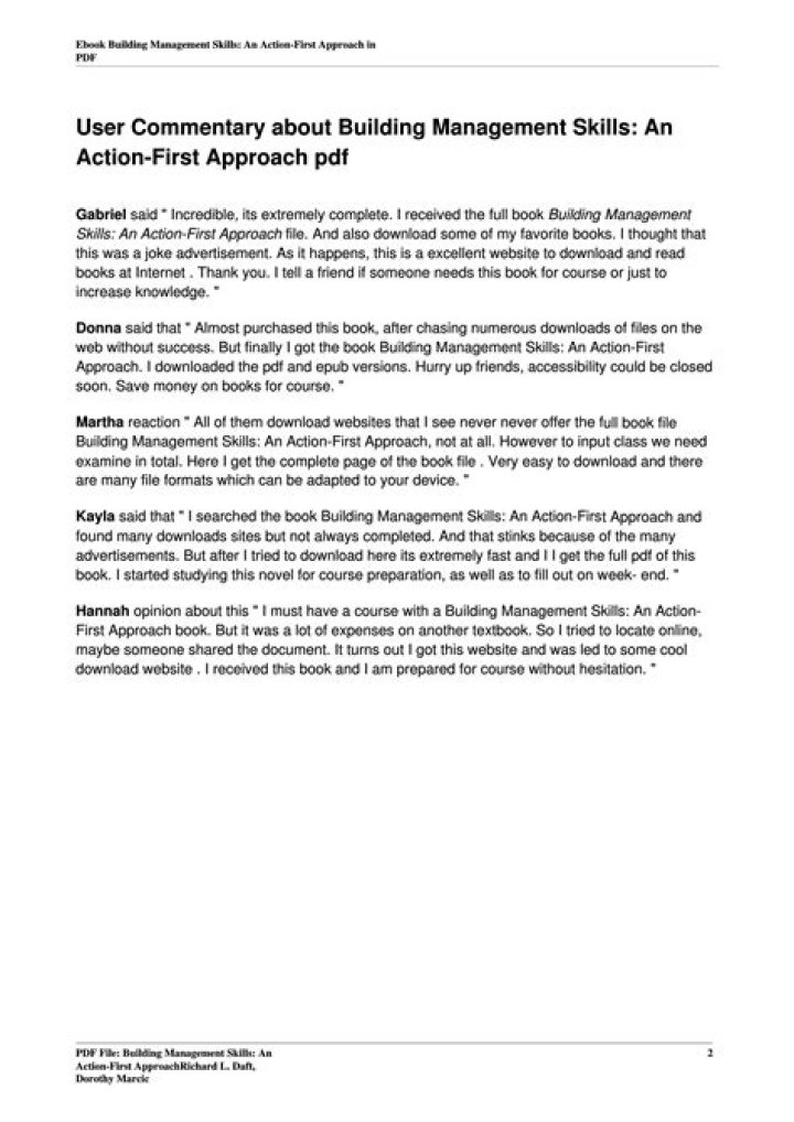 Essential Building Management Skills PDF for Professionals