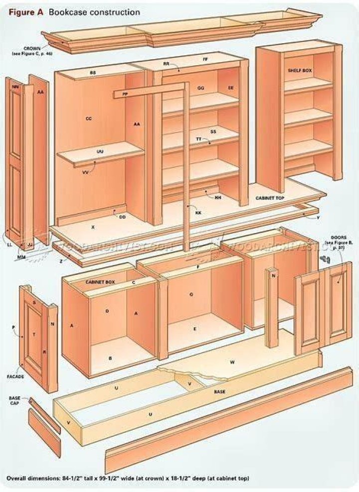 Download Free Built-in Bookcase Plans PDF – Ready to Build