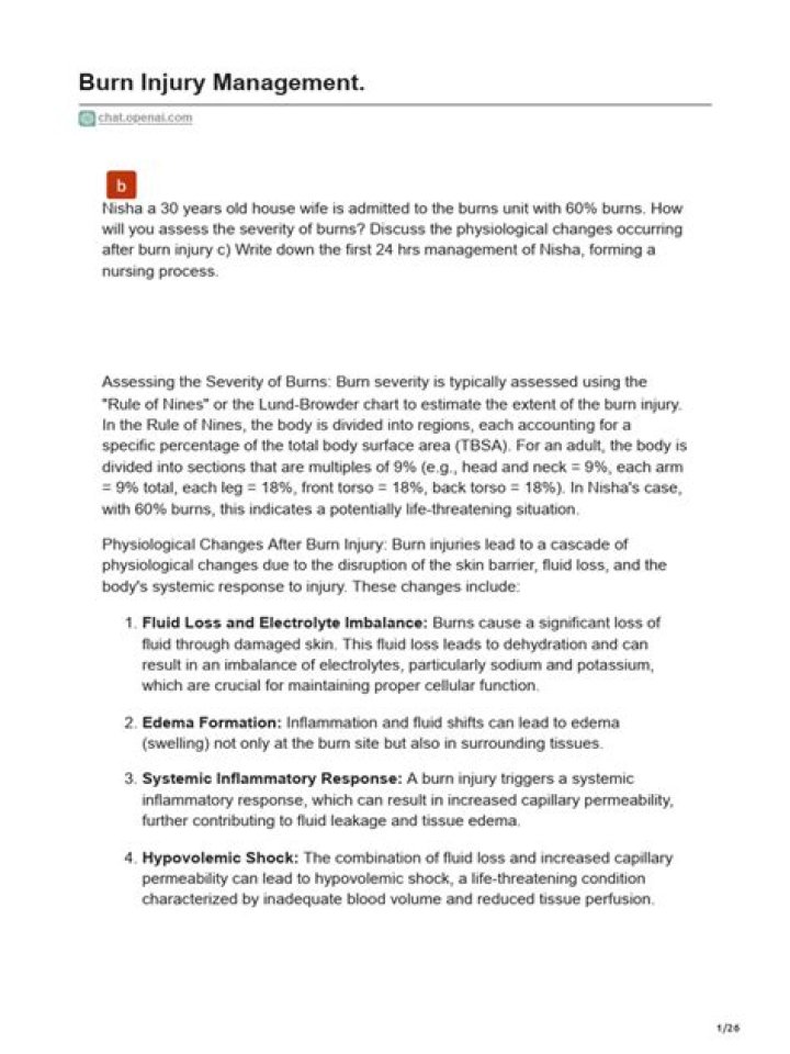 Burn Injury Management PDF: Essential Treatment & Recovery Guide