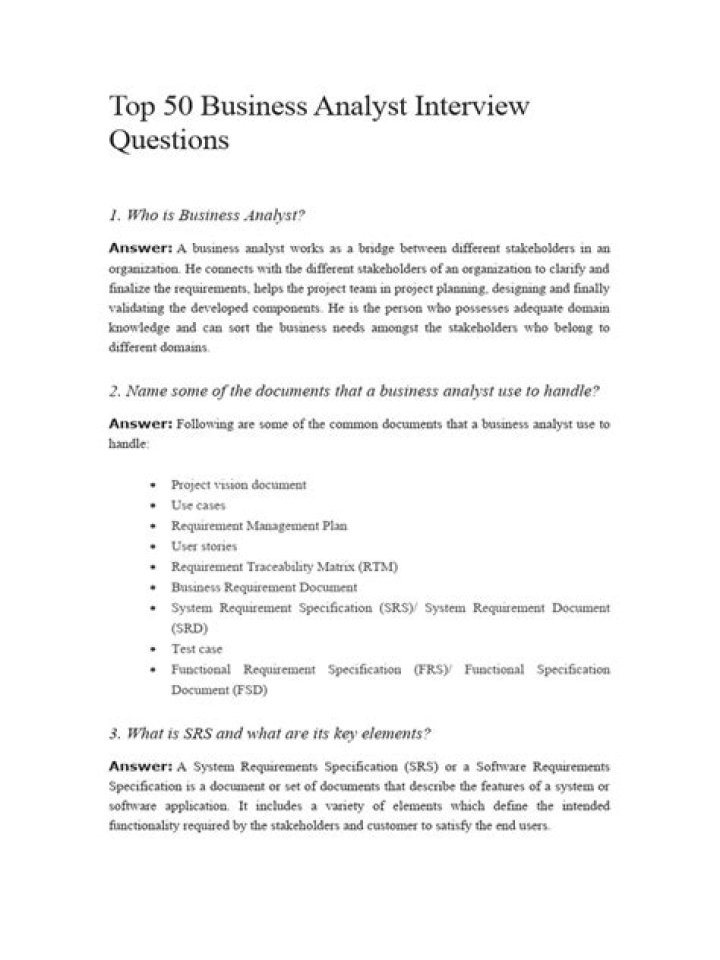 Top Business Analyst Interview Questions PDF – Expert Prep Guide