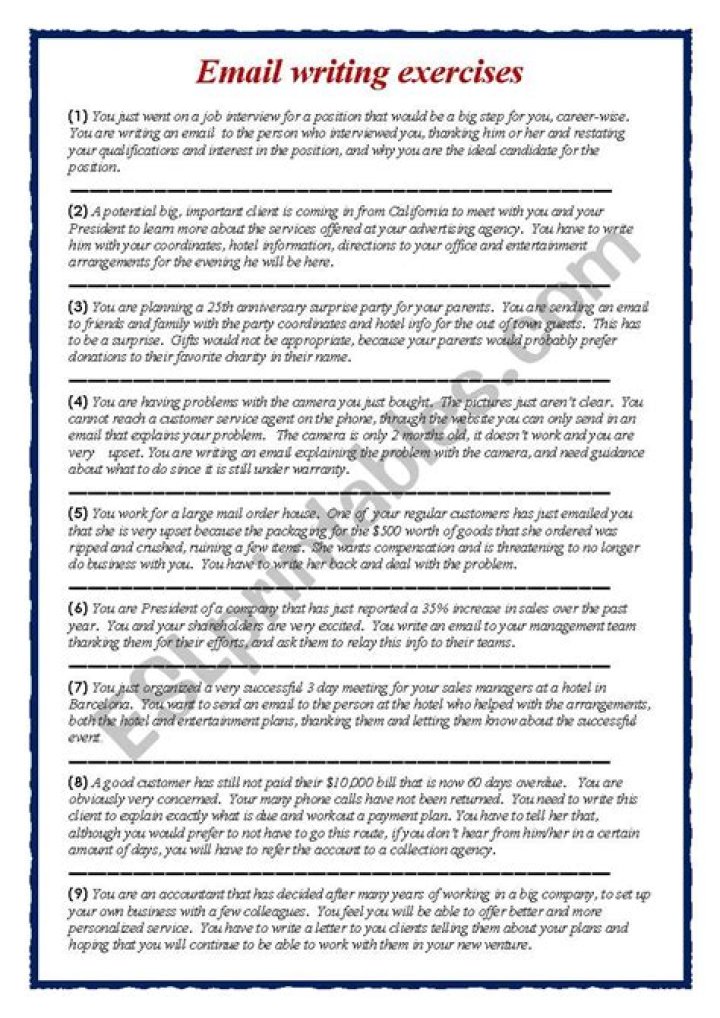 Master Business Email Writing: Exercises with Answers PDF