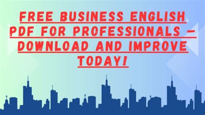 Master Business English for Managers: Essential PDF Guide