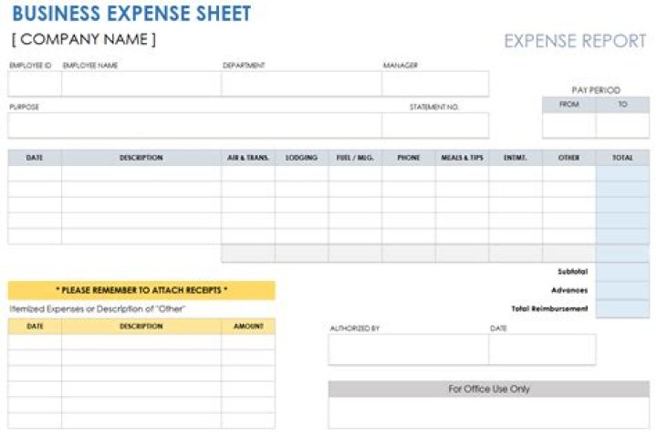 Download Free Business Expense Worksheet PDF for Easy Tax Tracking