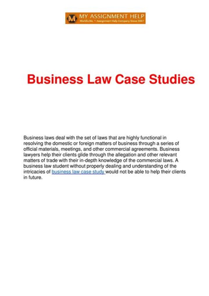 Business Law Case Studies with Answers PDF: Expert Insights & Practical Solutions