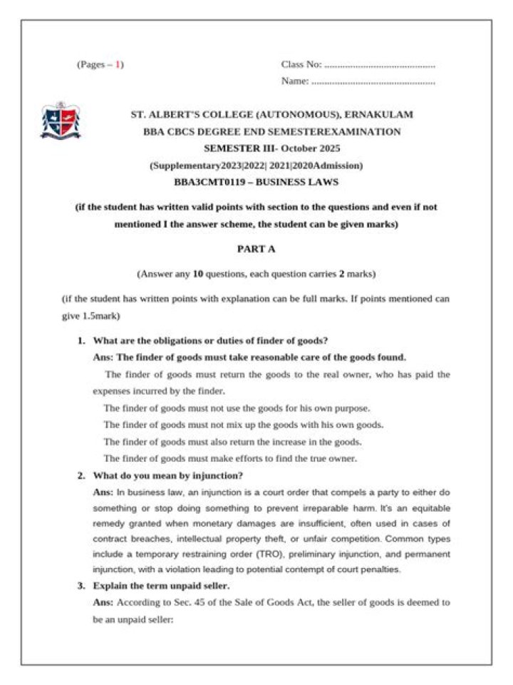 Business Law Exam Questions and Answers PDF – Study Effectively