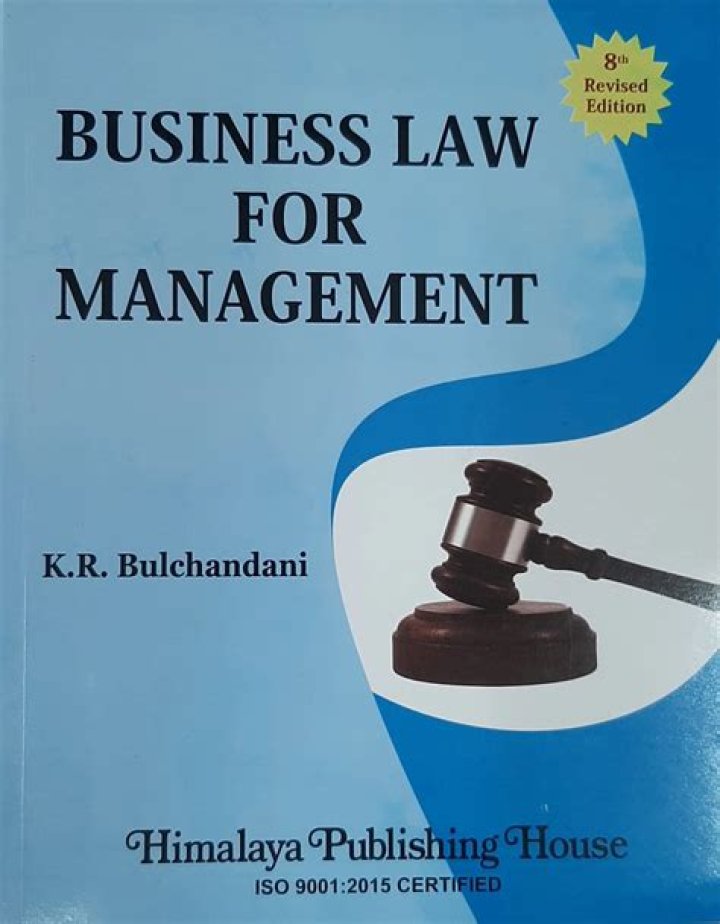 Business Law for Management: KR Bulchandani’s Essential PDF Guide