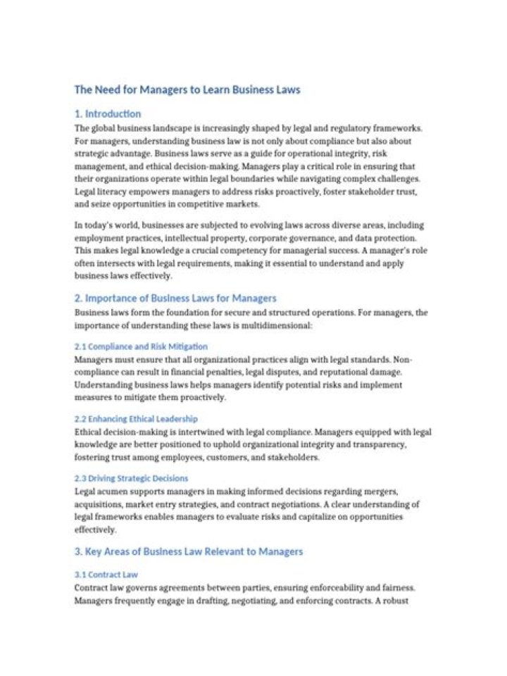 Master Business Law for Managers: Essential PDF Guide