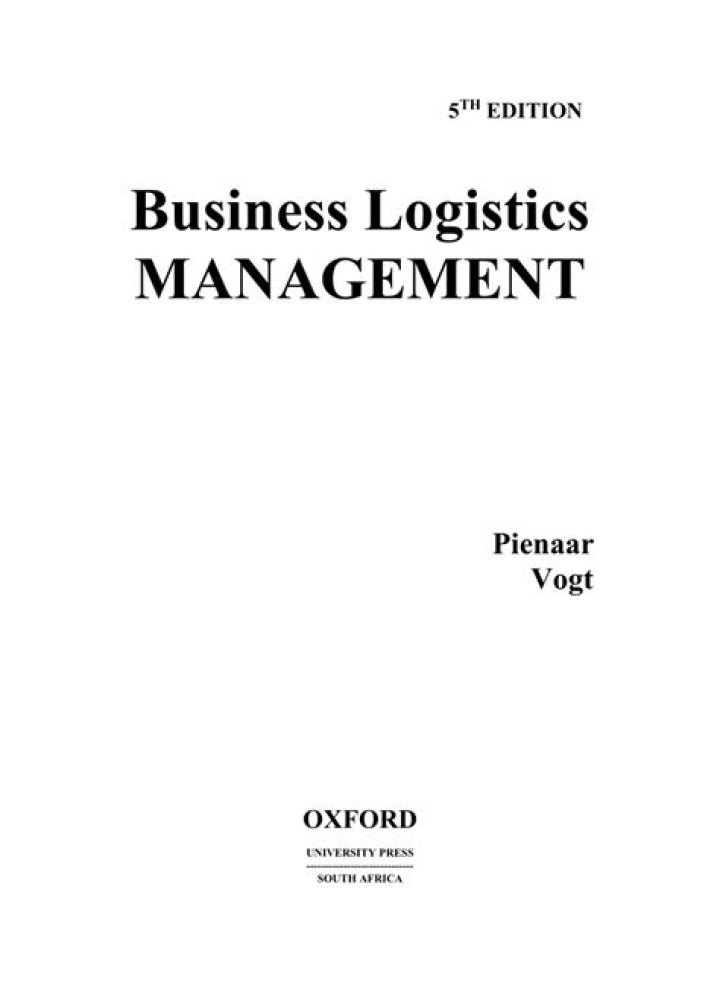 Business Logistics Management 5th Edition: Free PDF Download & Full Guide