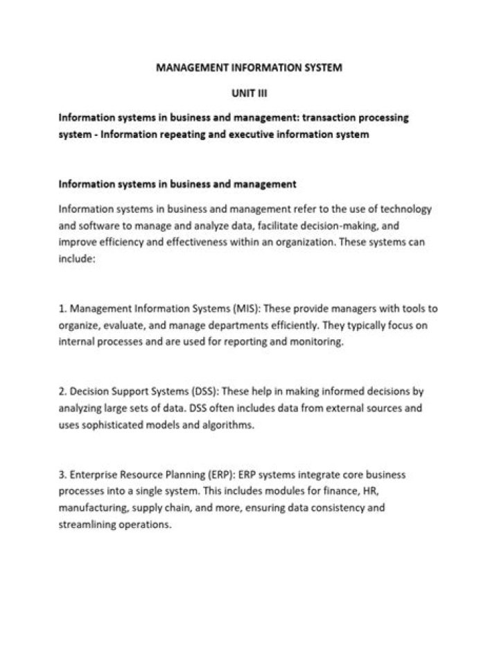 Essential Business Management Information Systems PDF Guide