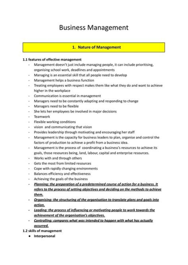 Business Management Notes for BCOM PDF: Essential Study Guide