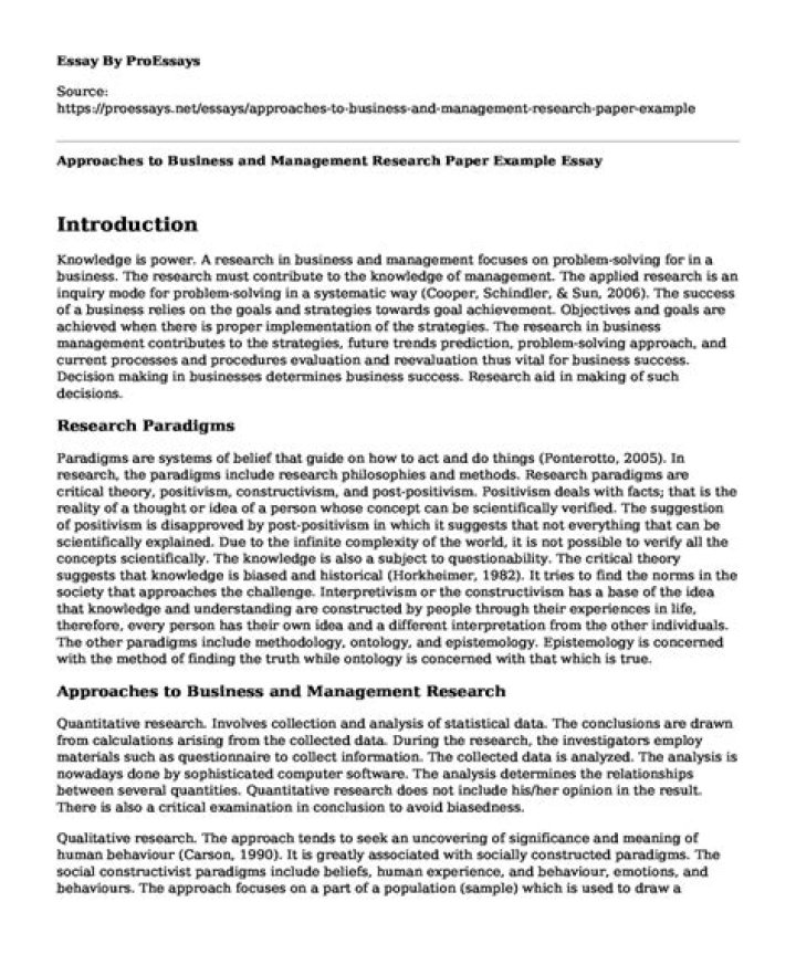 Essential Business Management Research Paper PDFs – Comprehensive Analysis for Students & Professionals