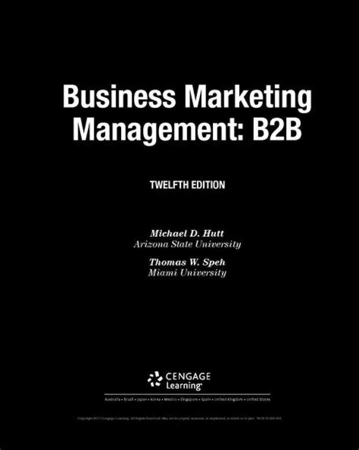 Mastering B2B Business Marketing Management: 12th Edition PDF Guide
