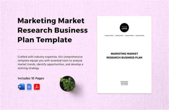 Business Marketing Research Plan Sample PDF: Free Template & Guide