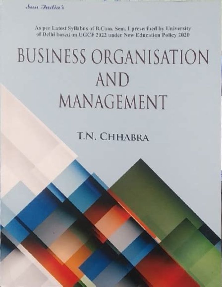 Business Organisation and Management B.Com 1st Year Notes PDF 2019