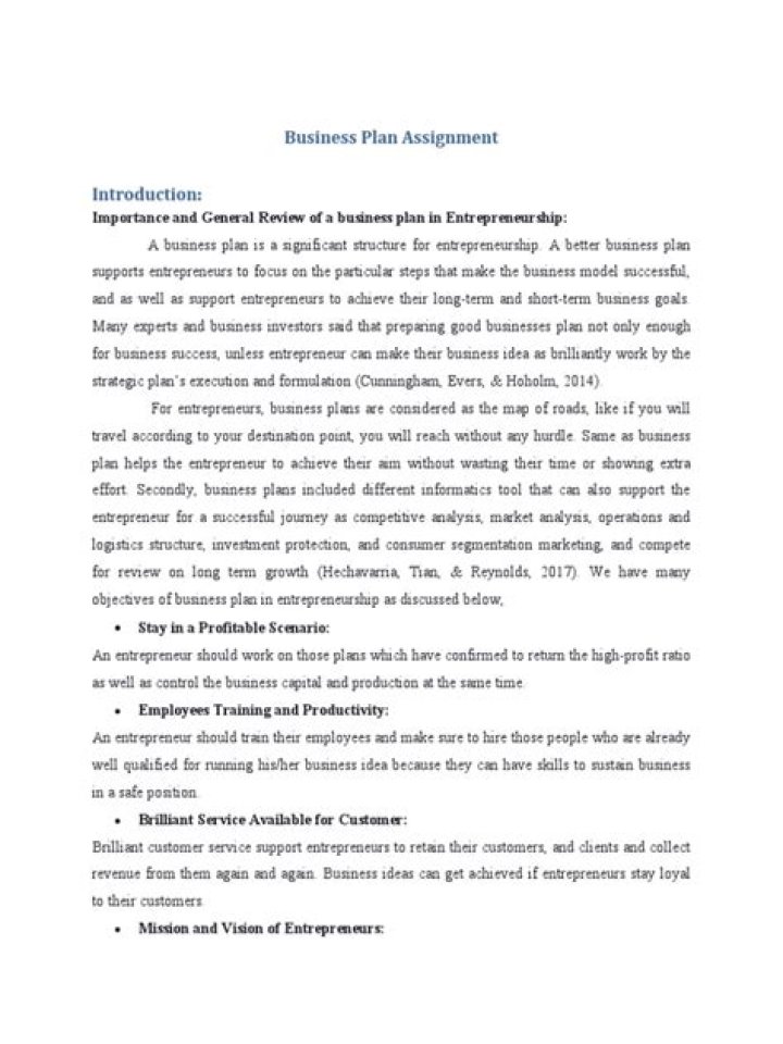 Business Plan Assignment Help: PDF Template & Guide