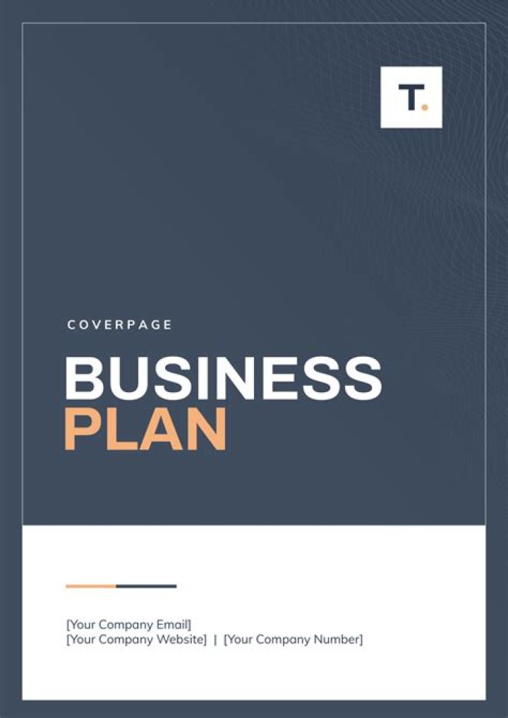 Business Plan Cover Page Sample PDF – Download Free Template