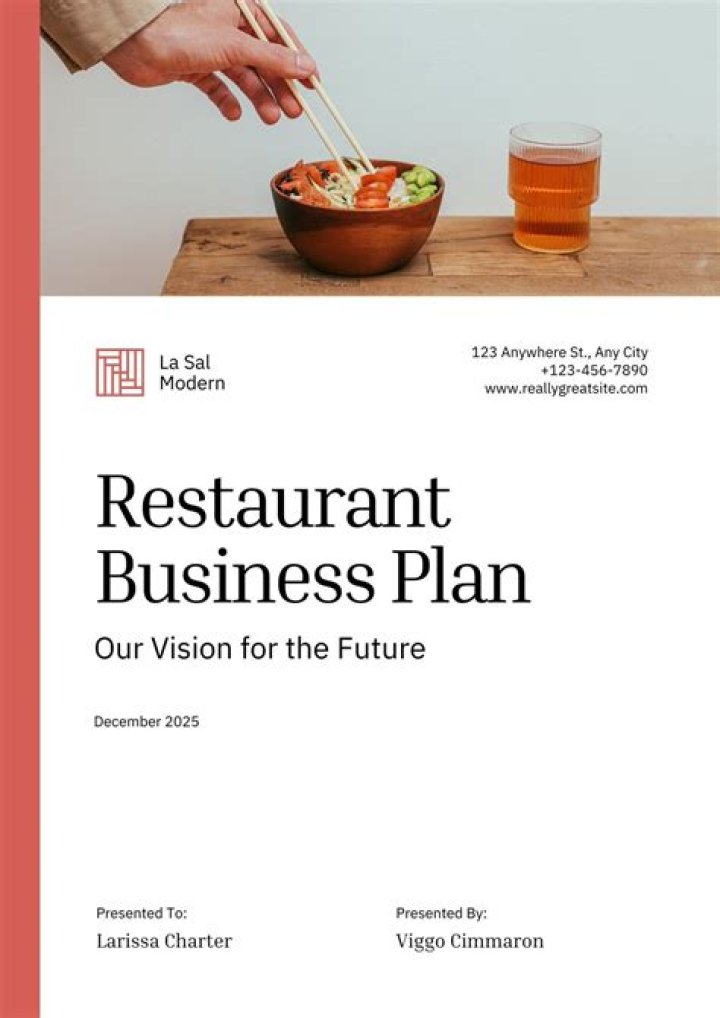 Business Plan Examples for Restaurant PDF – Easy Templates & Free Guide