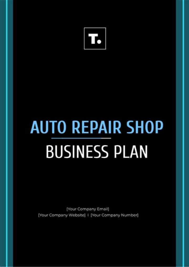 Business Plan for Automotive Repair Shop PDF – Ready to Launch