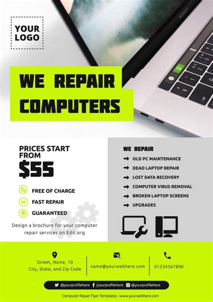 Business Plan for Computer Repair Shop – Download PDF Template