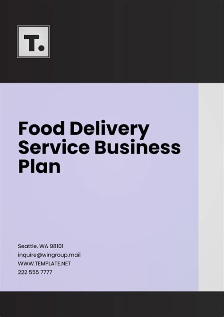 Business Plan for Delivery Service PDF – Ready-to-Use Template