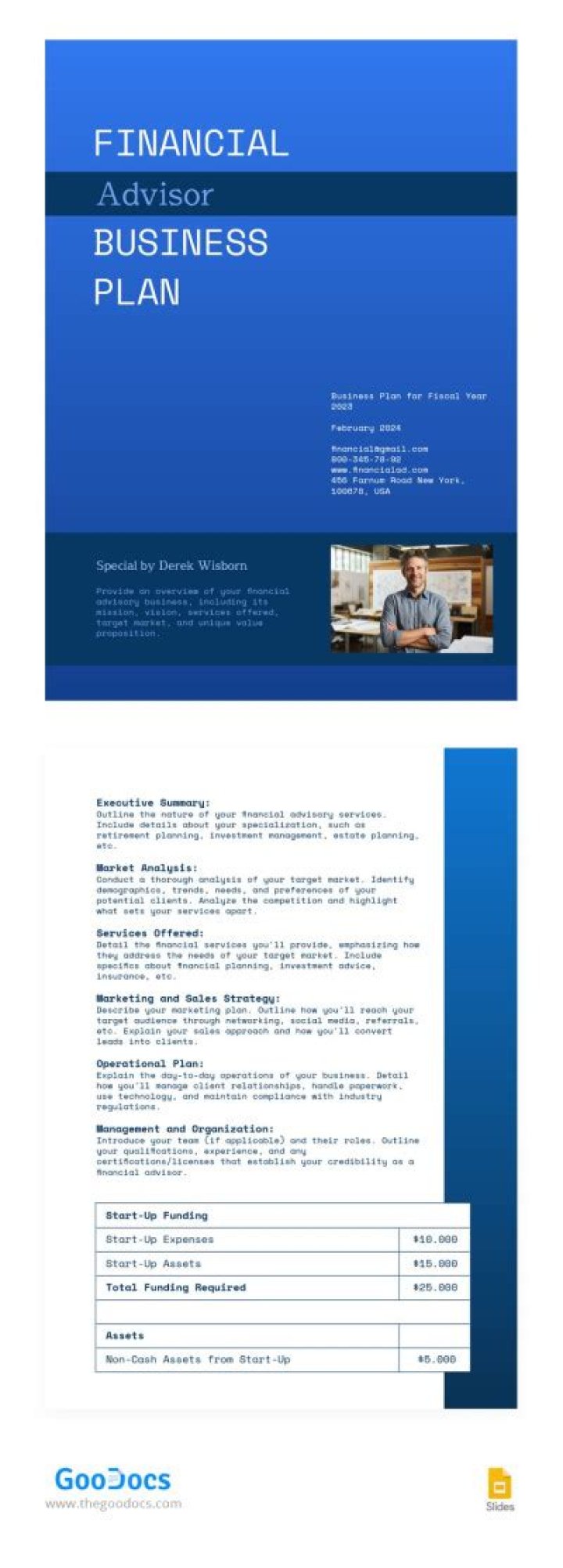 Business Plan for Financial Advisor: Free PDF Template