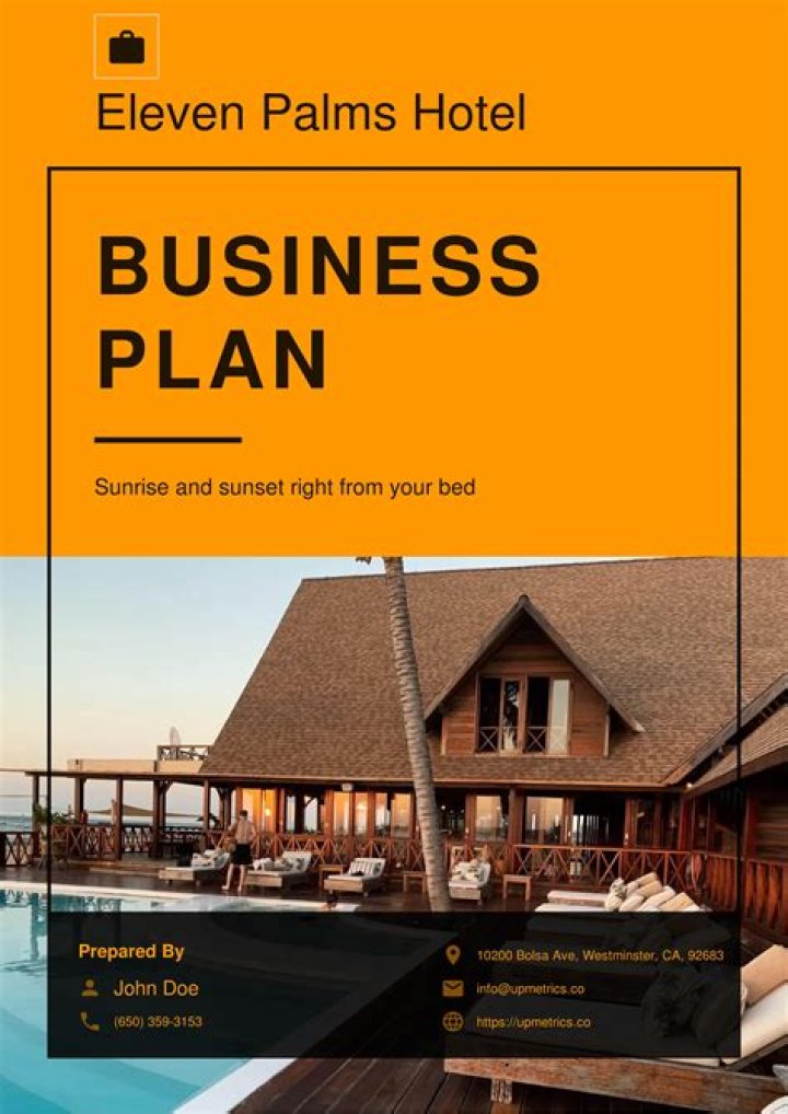 Business Plan for Hotel and Resort PDF – Step-by-Step Guide