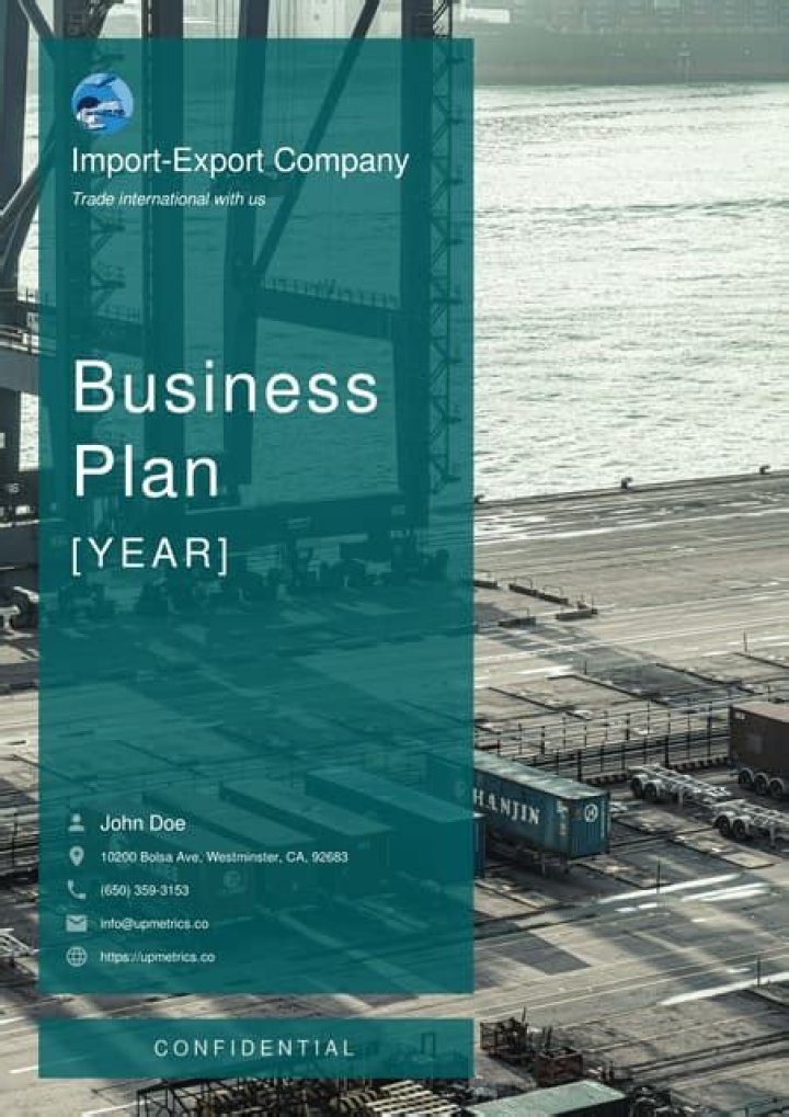 Download Free Business Plan for Import Export Company (PDF)