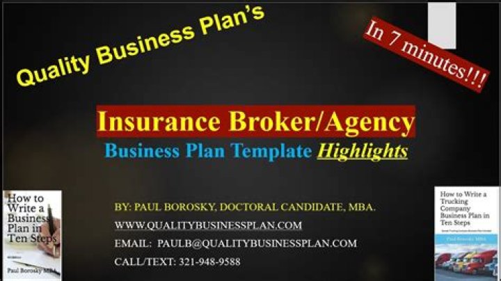 Complete Business Plan for Insurance Brokerage Firm PDF Template