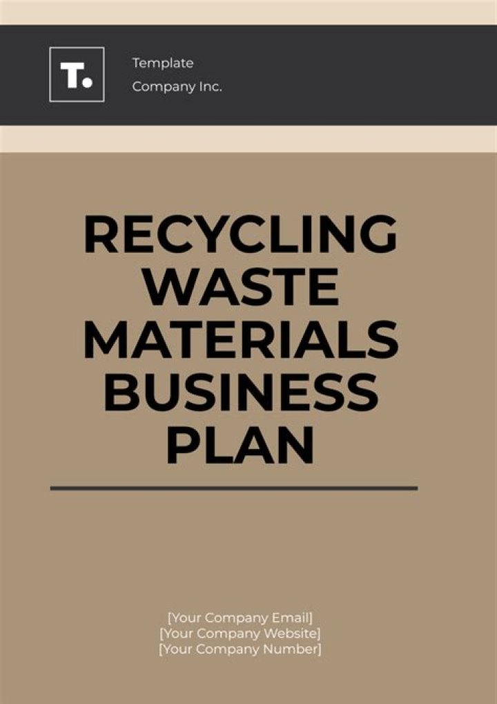 Business Plan for Recycling Company – Free PDF Template