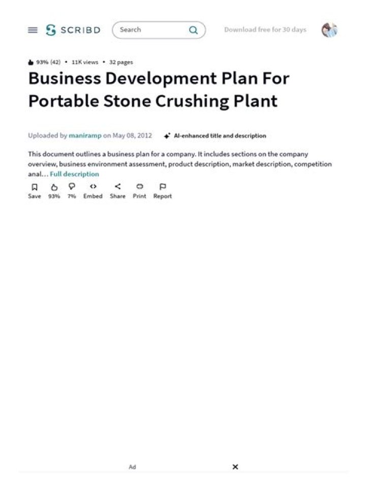 Business Plan for Stone Crushing Plant PDF – Step-by-Step Guide
