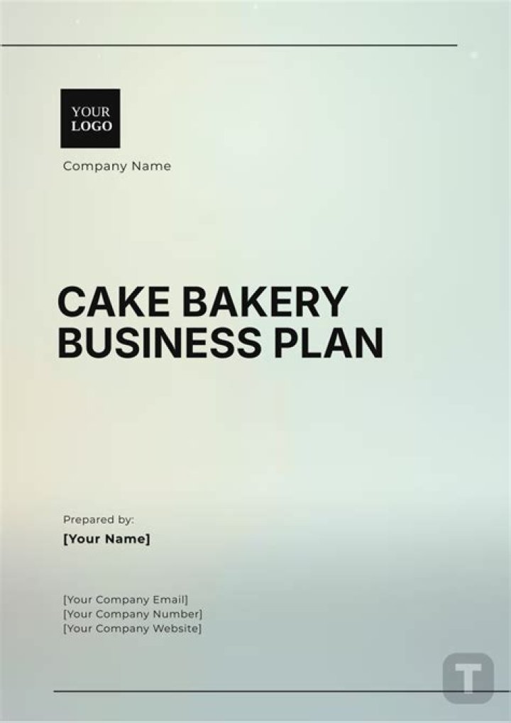 Complete Business Plan of a Bakery PDF for Success