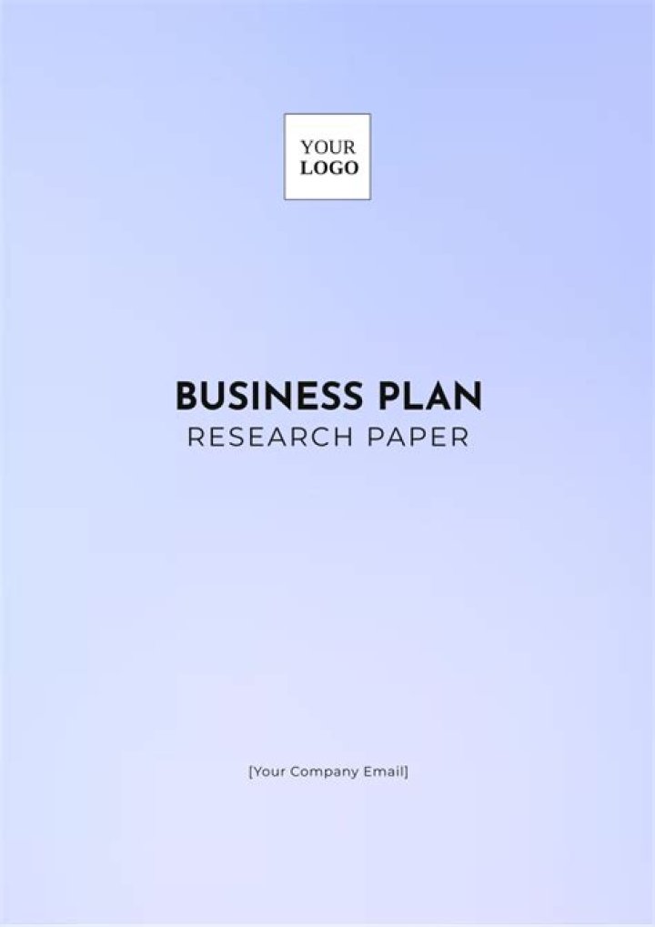 Comprehensive Business Plan Research Paper PDF: Step-by-Step Guide
