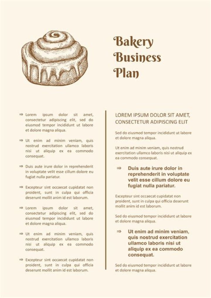 Business Plan Sample for Bakery in PDF Format – Download Now