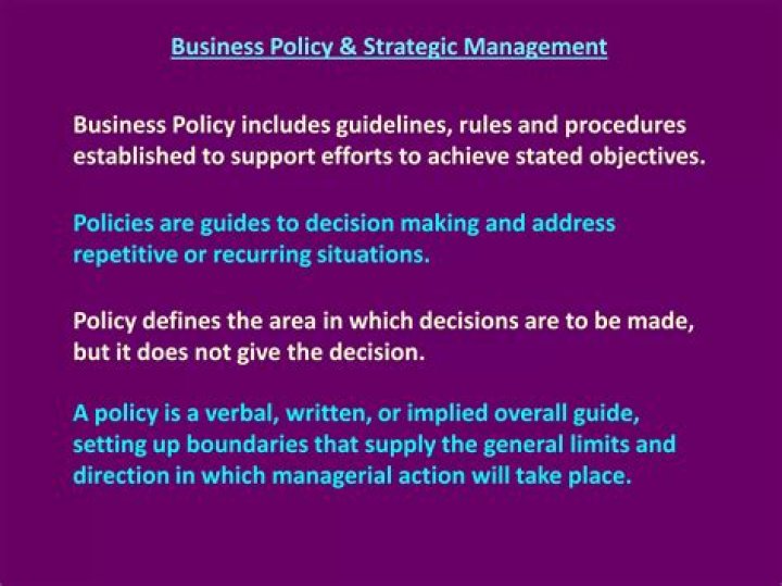 Business Policy & Strategic Management PDF for MBA Students