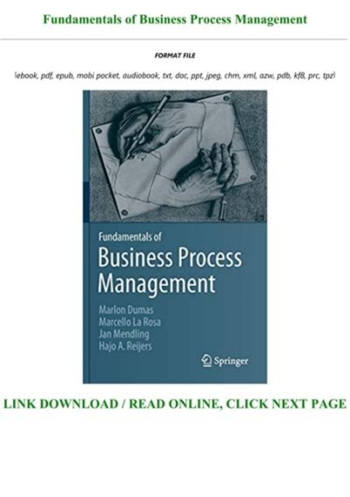 Free Business Process Management PDF Download for Efficient Workflows