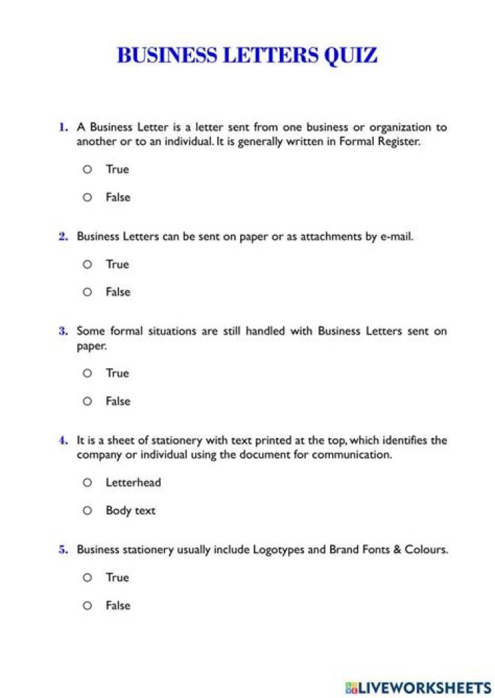 Business Quiz Questions & Answers PDF for Professionals