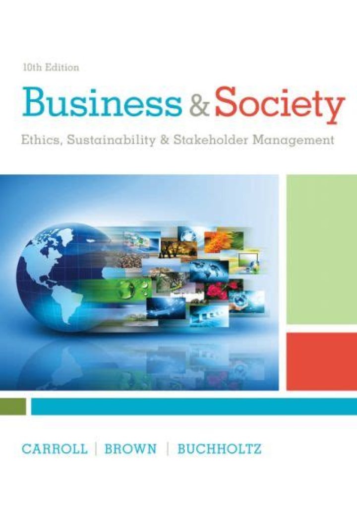Business & Society Ethics: Sustainability & Stakeholder Management in PDF