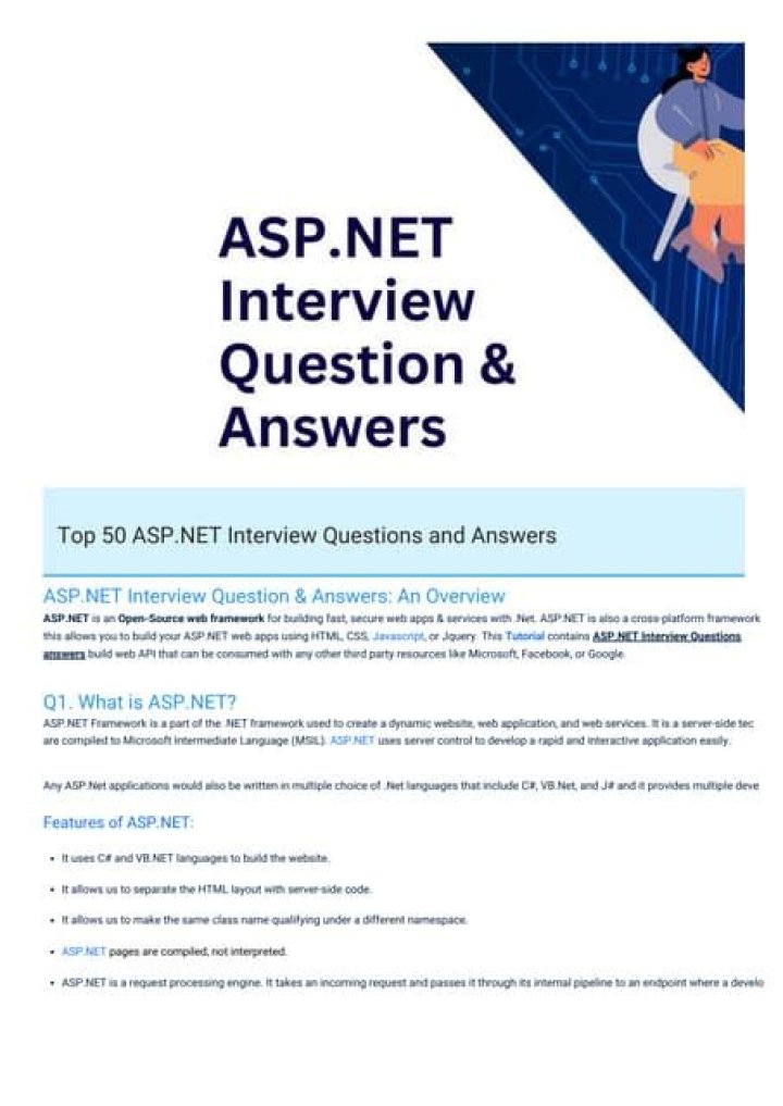 C# ASP.NET Interview Questions and Answers PDF – Top Practice Guide