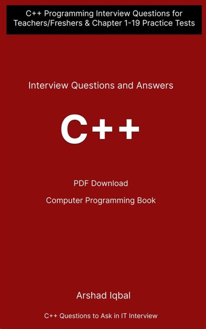 C++ Important Questions and Answers PDF for Exam Prep