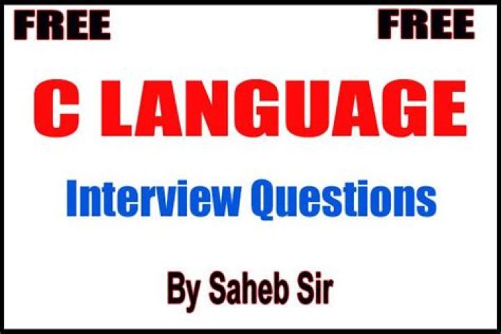 C Language Interview Questions and Answers PDF for Success