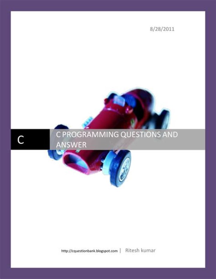 C Language Questions and Answers PDF for Beginners & Experts
