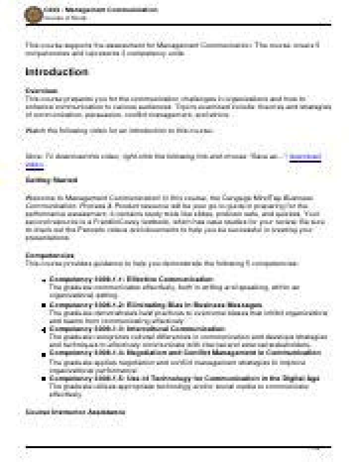 C204 Course of Study Management & Communication: Mastery Guide for CUS Students