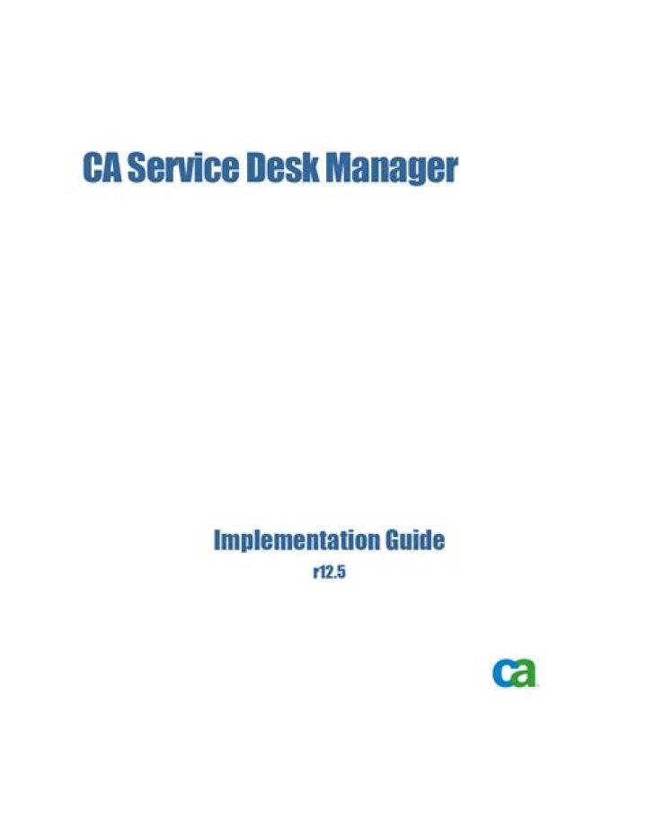 CA Service Desk Manager 12.9 PDF Guide & Tips