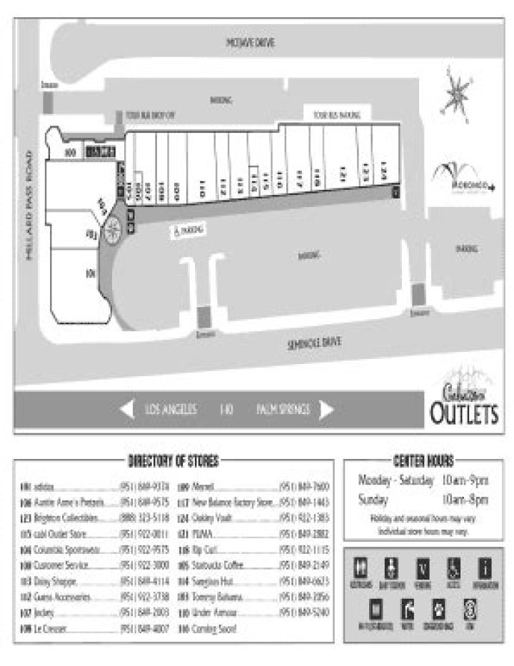 Free Cabazon Outlets Stores List PDF – Buy Online Now