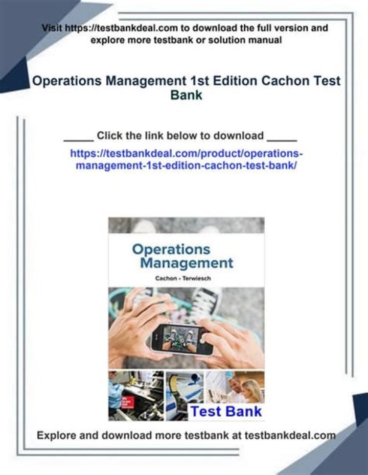 Cachon Operations Management PDF: Optimize Workflow & Efficiency