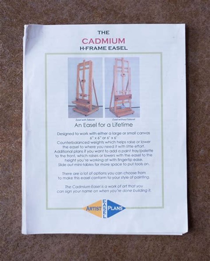 Cadmium Easel Plans PDF: Easy-to-Follow Design Blueprints