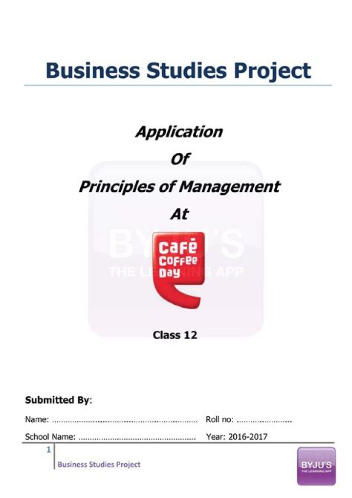 Mastering Café Coffee Day: Applying Principles of Management in Practice PDF